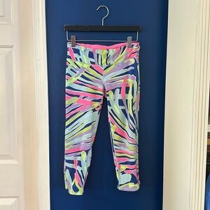 Women’s Lilly Pulitzer Luxletic Cropped Weekender Indigo Sea Dreamin Leggings
